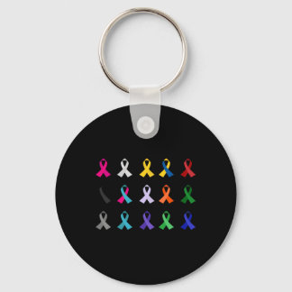 World's Cancer Awareness Cross Christian Costume R Key Ring