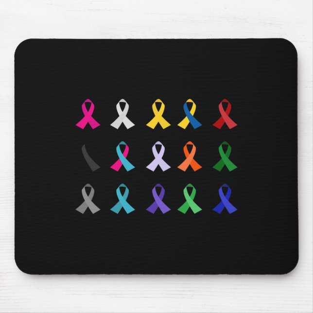 World's Cancer Awareness Cross Christian Costume R Mouse Mat (Front)