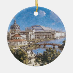 World's Colombian Exposition by Theodore Robinson Ceramic Tree Decoration