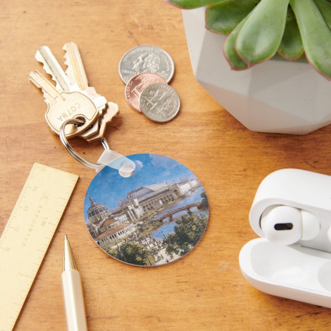 World's Colombian Exposition by Theodore Robinson Key Ring (Desk)