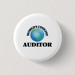 wORLD'S COOLEST aUDITOR 3 Cm Round Badge