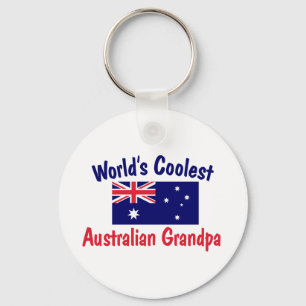 World's Coolest Australian Grandpa Key Ring