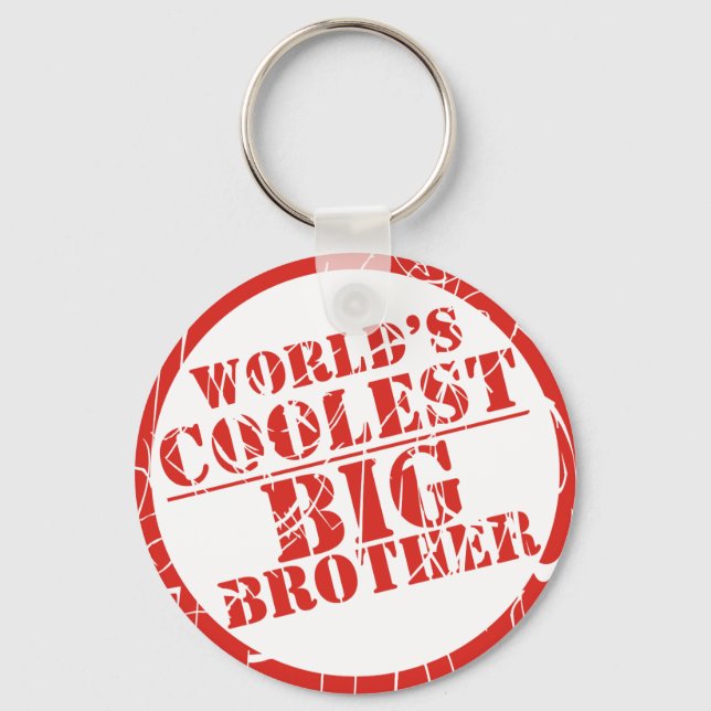 World's Coolest Big Brother Key Ring (Front)