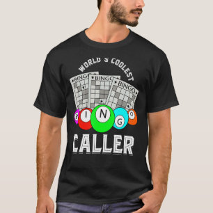 Worlds Coolest Bingo Caller Bingo Player Hobby Bin T-Shirt
