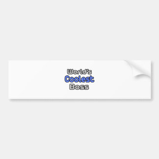 World's Coolest Boss Bumper Sticker