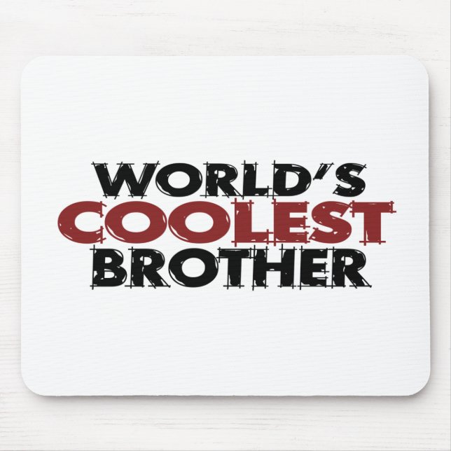 Worlds Coolest Brother Mouse Mat (Front)