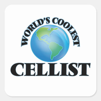 World's coolest Cellist Square Sticker