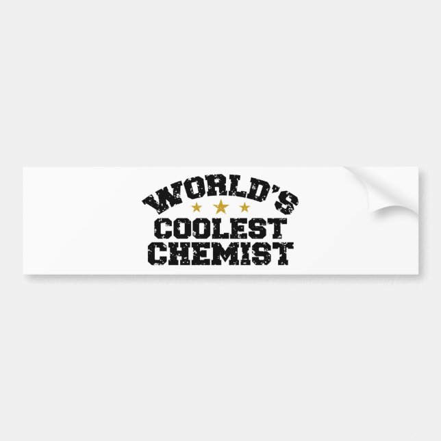 World's Coolest Chemist Bumper Sticker (Front)