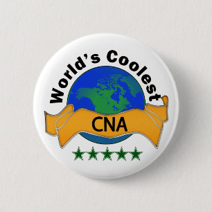 World's Coolest CNA 6 Cm Round Badge