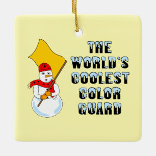 World's Coolest Colour Guard Ceramic Ornament