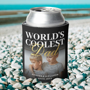 World's Coolest Dad 2 Photo Can Cooler