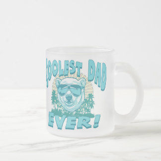 World's Coolest Dad Frosted Glass Coffee Mug