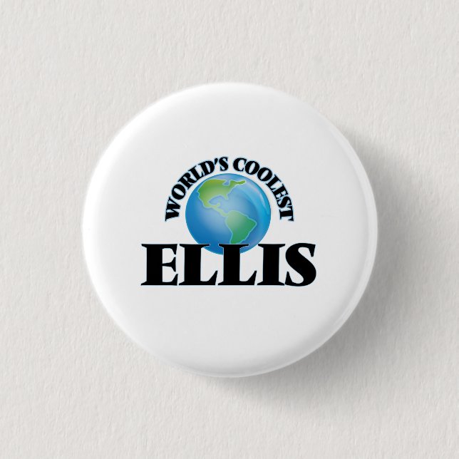 World's Coolest Ellis 3 Cm Round Badge (Front)