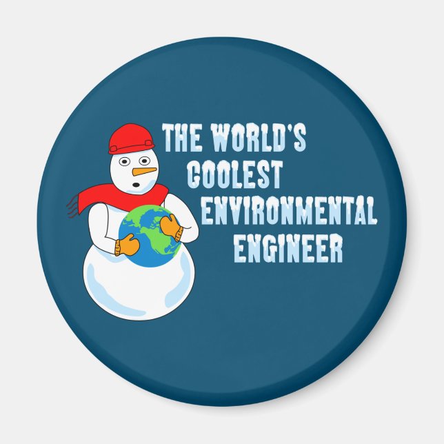 World's Coolest Environmental Engineer Magnet (Front)
