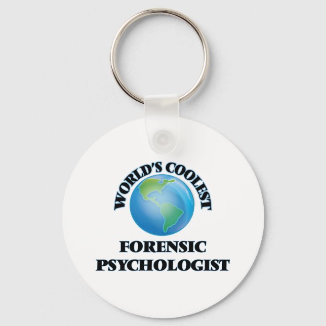 World's coolest Forensic Psychologist Key Ring (Front)