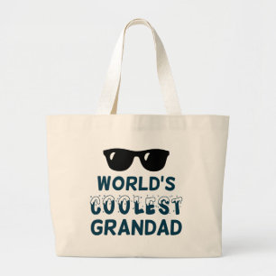 World's Coolest Grandad Large Tote Bag