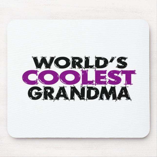 Worlds Coolest Grandma Mouse Mat (Front)