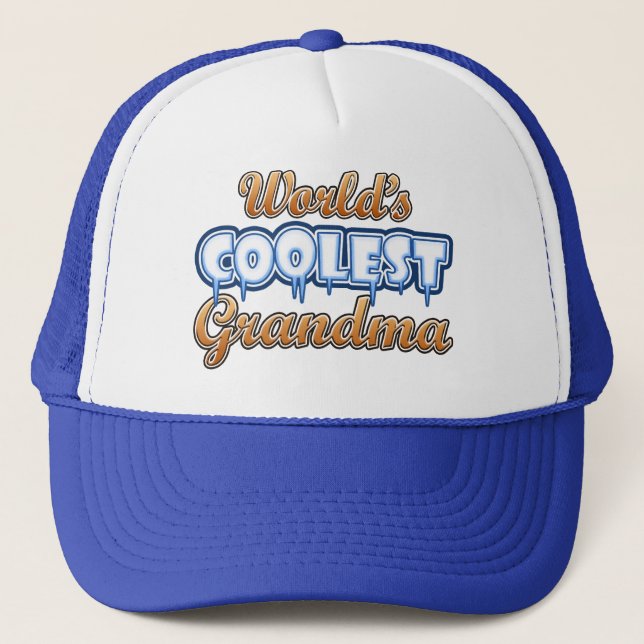 World's Coolest Grandma Trucker Hat (Front)