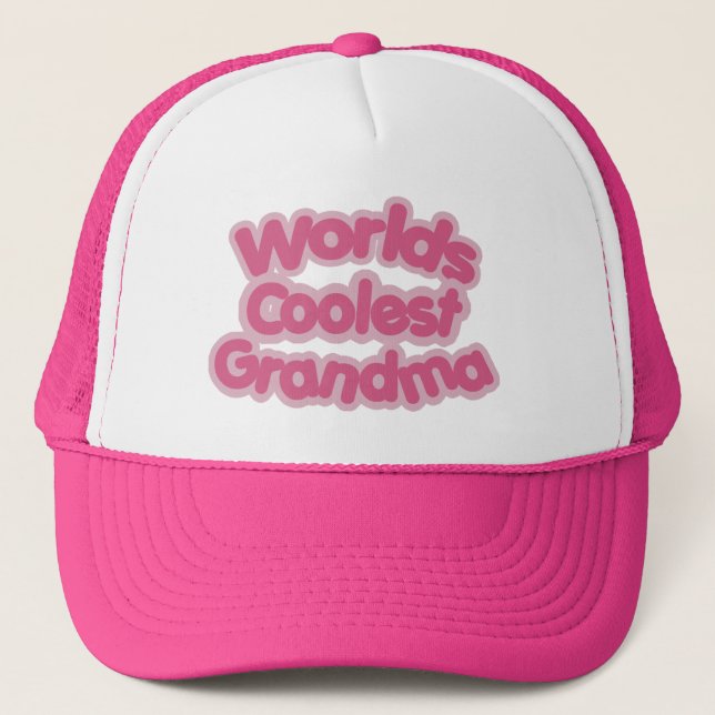 Worlds Coolest Grandma Trucker Hat (Front)