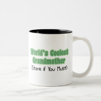 World's Coolest Grandmother Two-Tone Coffee Mug