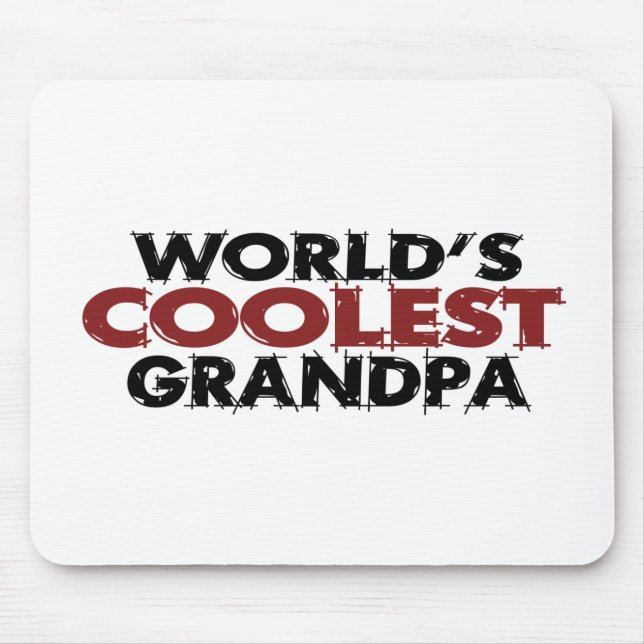 Worlds Coolest Grandpa Mouse Mat (Front)
