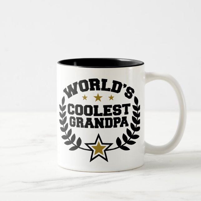 World's Coolest Grandpa Two-Tone Coffee Mug (Right)