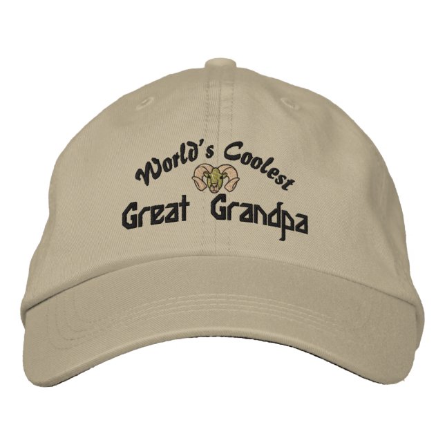 World's Coolest Great Grandpa Embroidered Hat (Front)