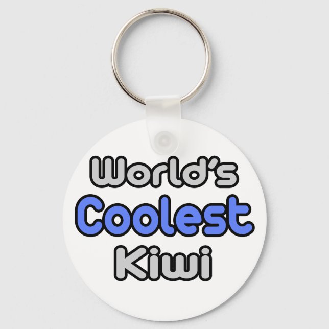 World's Coolest Kiwi Key Ring (Front)