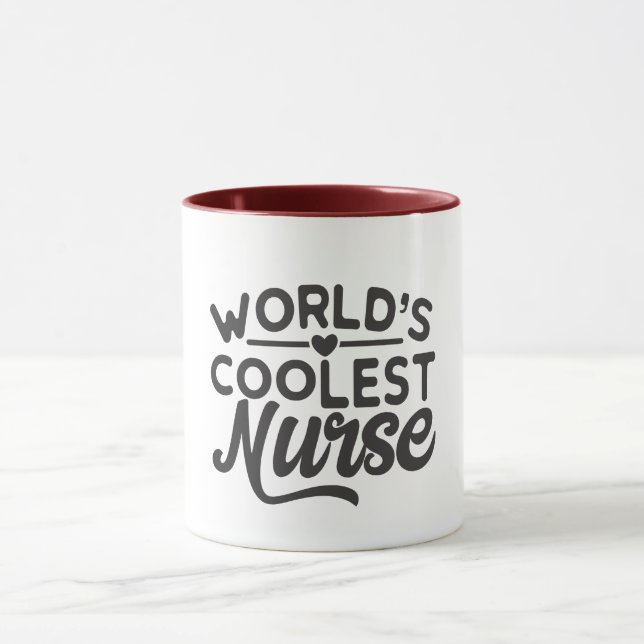 world's coolest nurse fun medical health nursing mug (Center)