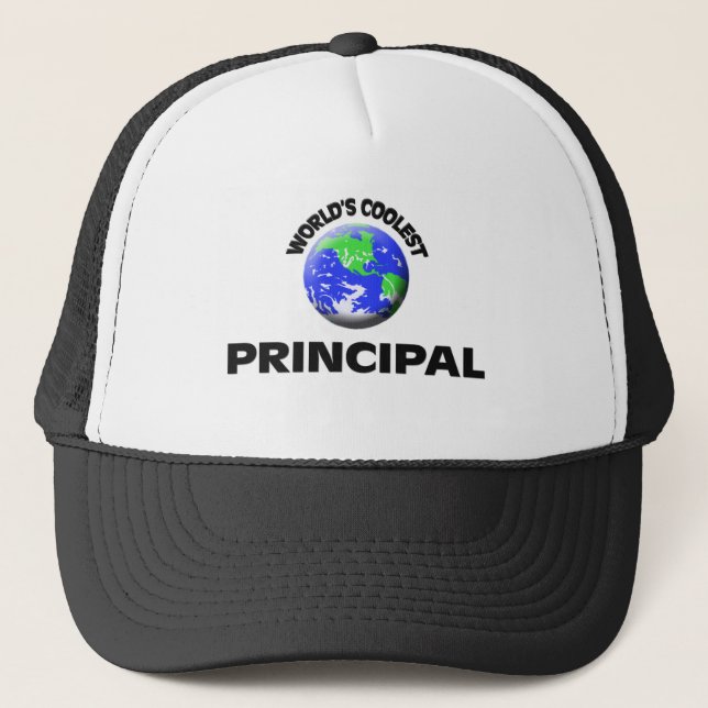World's Coolest Principal Trucker Hat (Front)