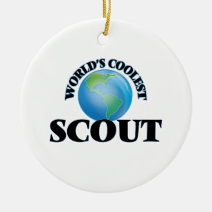 World's coolest Scout Ceramic Tree Decoration