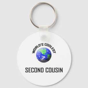 World's Coolest Second Cousin Key Ring