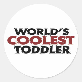 Worlds Coolest Toddler Classic Round Sticker