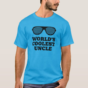 World's Coolest Uncle funny sunglasses t shirt