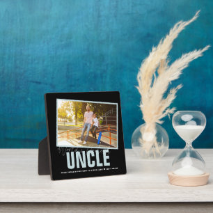 World's Coolest Uncle Modern Photo Collage Plaque
