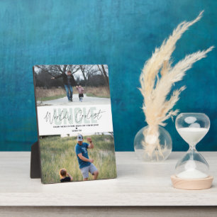 World's Coolest Uncle   Modern Photo Collage Plaque