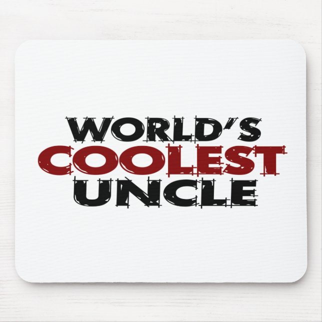 Worlds Coolest Uncle Mouse Mat (Front)