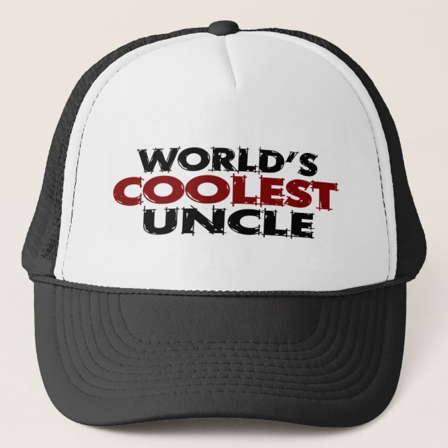 Worlds Coolest Uncle Trucker Hat (Front)