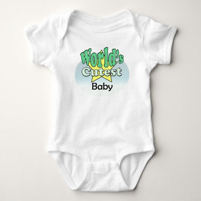 World's Cutest baby (Boy) Bodysuit (Front)