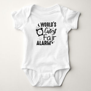 World's Cutest Fajr Alarm Funny Muslim Gift Baby Bodysuit