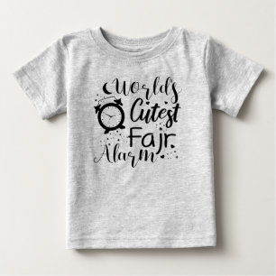 World's Cutest Fajr Alarm Funny Muslim Gift Baby T-Shirt