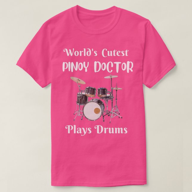 WORLDS CUTEST FILIPINO DOCTOR PLAYS DRUMS Triblend T-Shirt (Design Front)