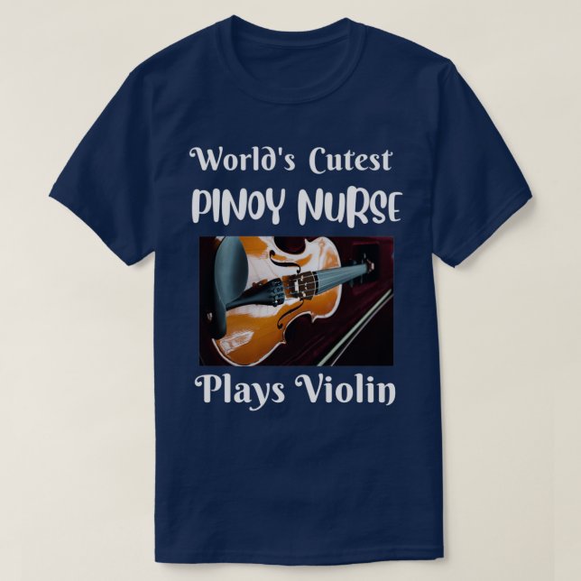 WORLDS CUTEST FILIPINO NURSE PLAYS VIOLIN Triblend T-Shirt (Design Front)