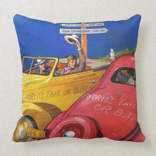 World's Fair or Bust Cushion
