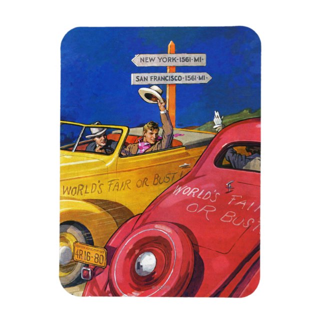 World's Fair or Bust Magnet (Vertical)