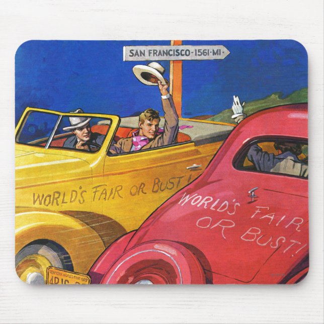 World's Fair or Bust Mouse Mat (Front)
