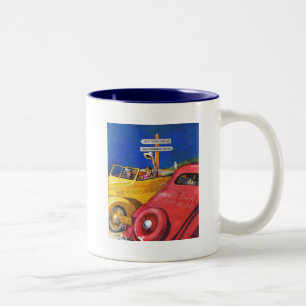 World's Fair or Bust Two-Tone Coffee Mug
