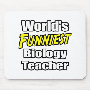 World's Funniest Biology Teacher Mouse Mat