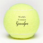 World's Funniest Grandpa Tennis Balls<br><div class="desc">Show how much you love your grandpa with this meaningful gift. This design features a heartfelt sentiment and custom typography.</div>