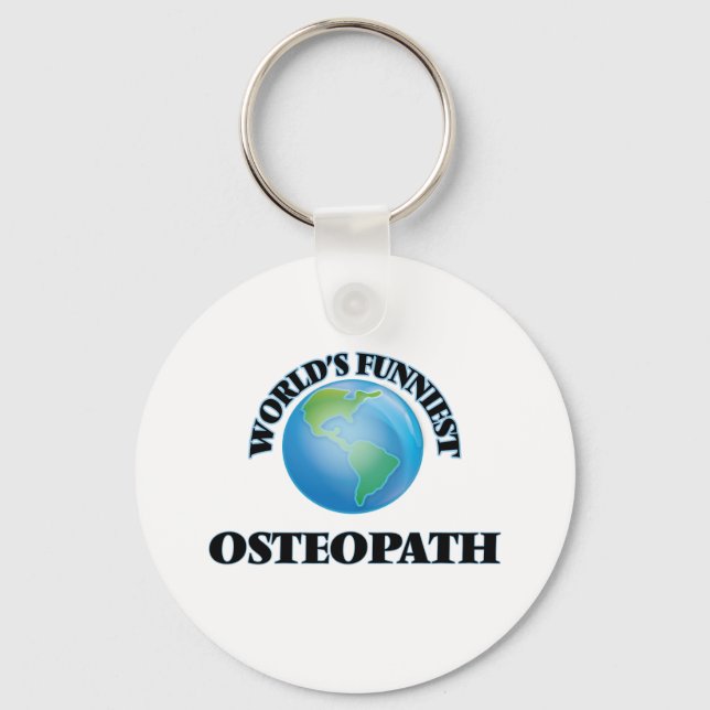 World's Funniest Osteopath Key Ring (Front)